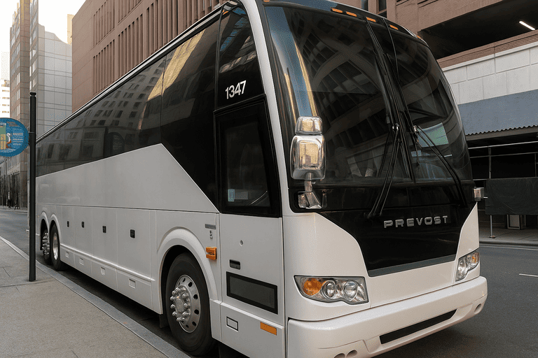 a Charter Bus Rental Rapid City coach bus