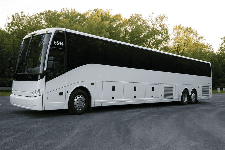 exterior of Charter Bus Rental Rapid City coach bus